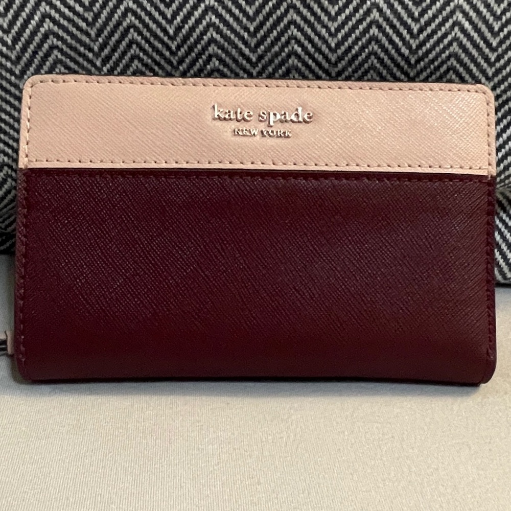 kate spade "Cameron" Large Leather Slim Bifold Wallet